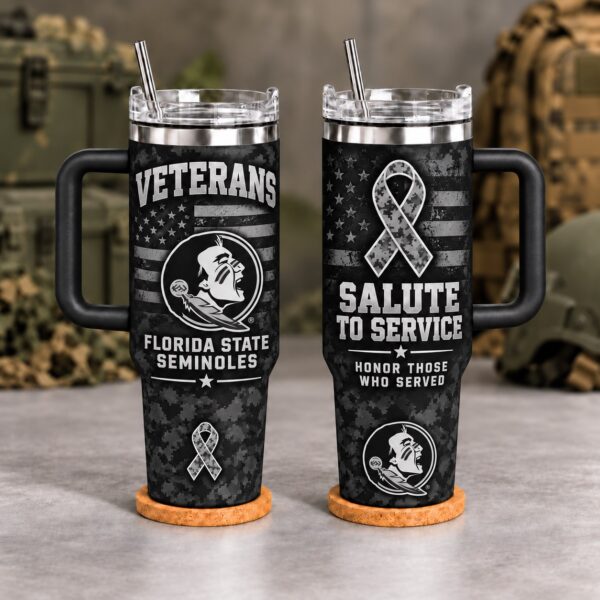 Florida State Seminoles Veterans Salute To Service 40oz Tumbler