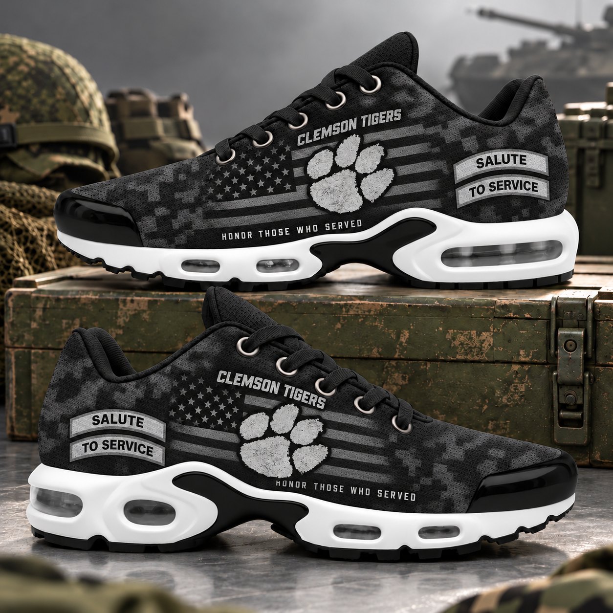 Clemson Tigers Veterans Salute To Service Air Max Sneakers