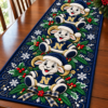 Navy Midshipmen Christmas Mascot Table Runner