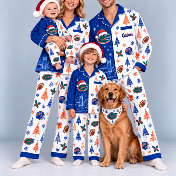 Florida Gators Family Matching Christmas Pajamas Set - Football Fan Sleepwear, Festive Family Outfit