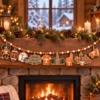 Tennessee Volunteers Wooden Christmas Garland – Football Team Holiday Hanging Decorations