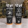 Army Black Knights Veterans Salute To Service 40oz Tumbler