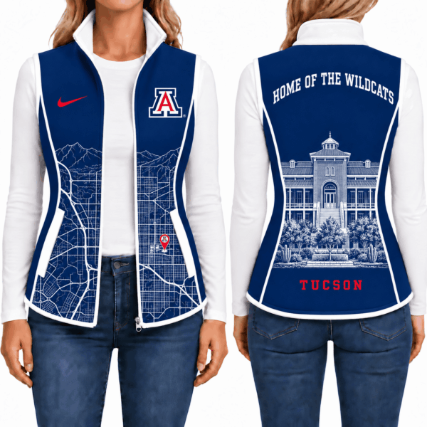 Arizona Wildcats Sleevesless Women Fleece Jacket