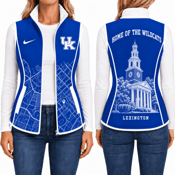 Kentucky Wildcats Sleevesless Women Fleece Jacket