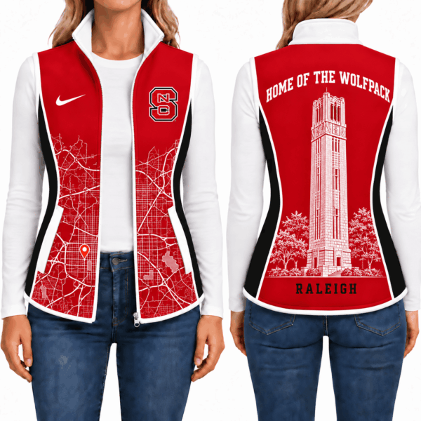 NC State Wolfpack Sleevesless Women Fleece Jacket