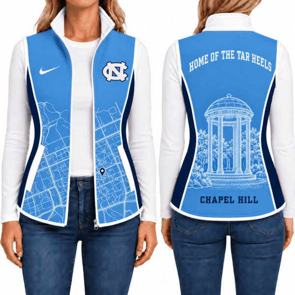 North Carolina Tar Heels Sleevesless Women Fleece Jacket