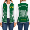 Oregon Ducks Sleevesless Women Fleece Jacket