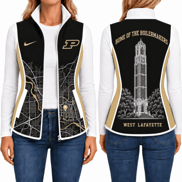 Purdue Boilermakers Sleevesless Women Fleece Jacket