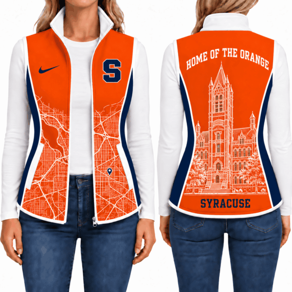 Syracuse Orange Sleevesless Women Fleece Jacket