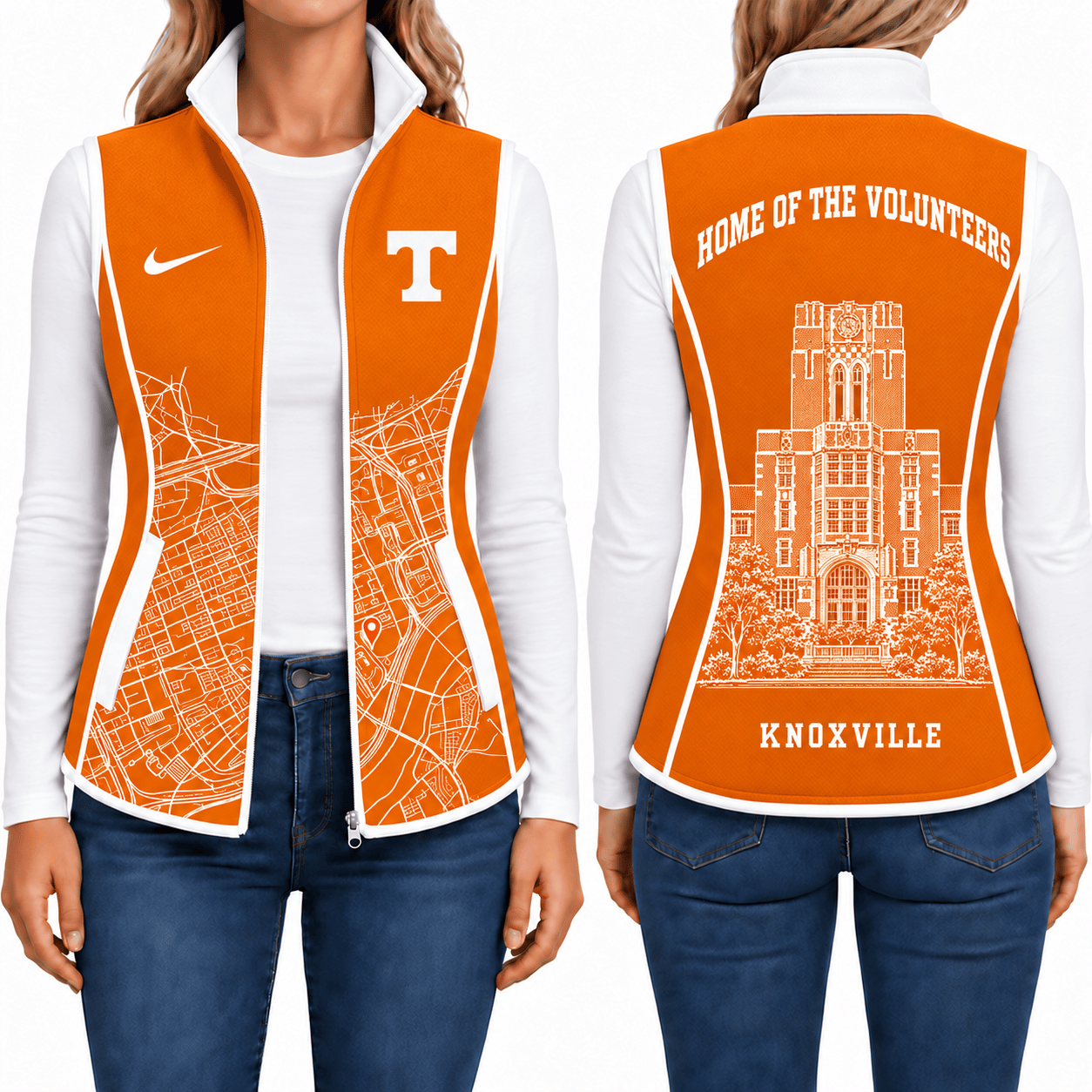Tennessee Volunteers Sleevesless Women Fleece Jacket