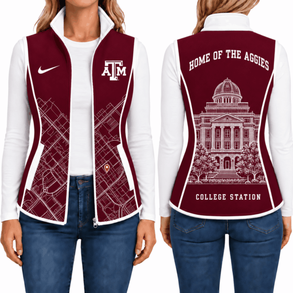 Texas A&M Aggies Sleevesless Women Fleece Jacket
