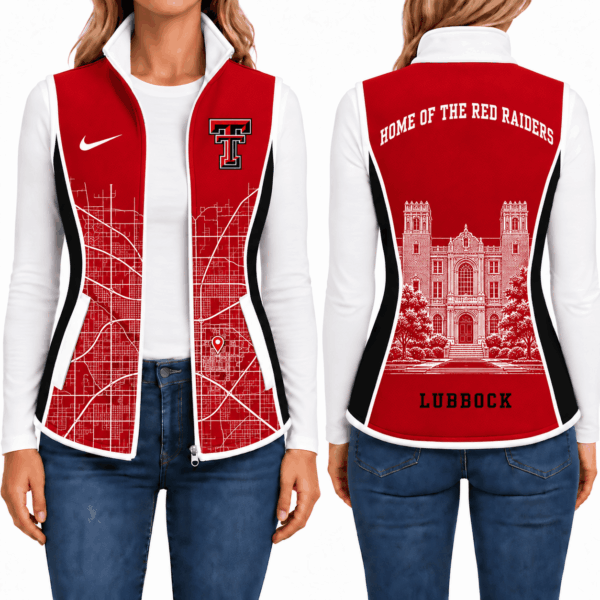Texas Tech Red Raiders Sleevesless Women Fleece Jacket