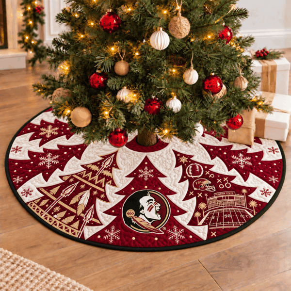 Florida State Seminoles Football Fan Quilted Tree Skirt