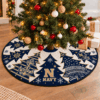 Navy Midshipmen Football Fan Quilted Tree Skirt