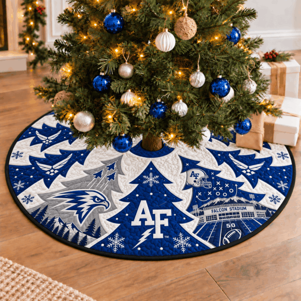 Air Force Falcons Football Fan Quilted Tree Skirt