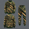 Pittsburgh Panthers Military Camo Waffle Knit Sweatshirt and Jogger Pants Set
