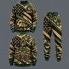 Georgia Bulldogs Military Camo Waffle Knit Sweatshirt and Jogger Pants Set