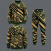 Baylor Bears Military Camo Waffle Knit Sweatshirt and Jogger Pants Set