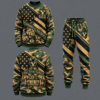 BYU Cougars Military Camo Waffle Knit Sweatshirt and Jogger Pants Set
