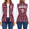 Texas A&M Aggies Christmas Women Sleevesless Fleece Jacket