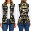 Purdue Boilermakers Christmas Women Sleevesless Fleece Jacket