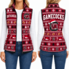 South Carolina Gamecocks Christmas Women Sleevesless Fleece Jacket