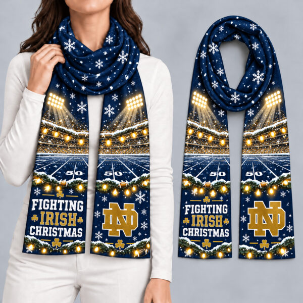 Notre Dame Fighting Irish Women Christmas Scarf