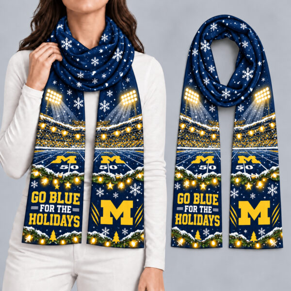 Michigan Wolverines Women Christmas Scarf