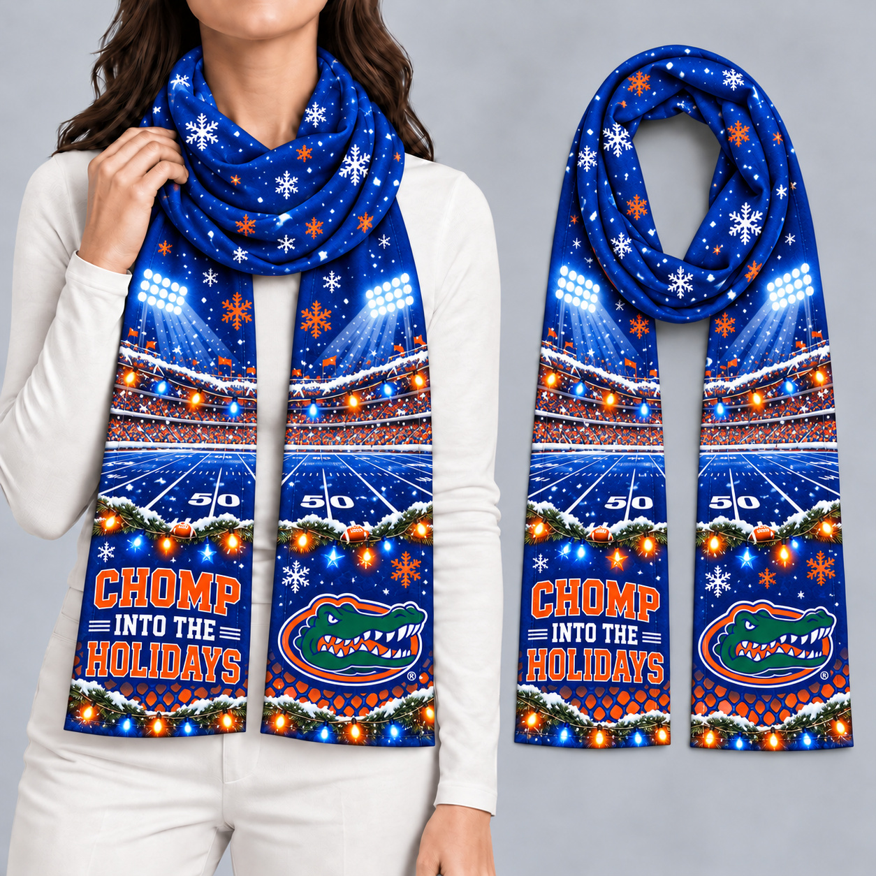 Florida Gators Women Christmas Scarf