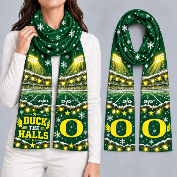 Oregon Ducks Women Christmas Scarf