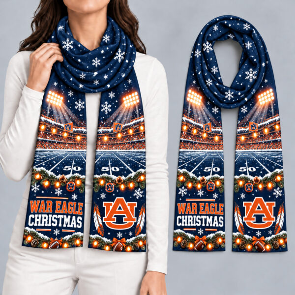 Auburn Tigers Women Christmas Scarf