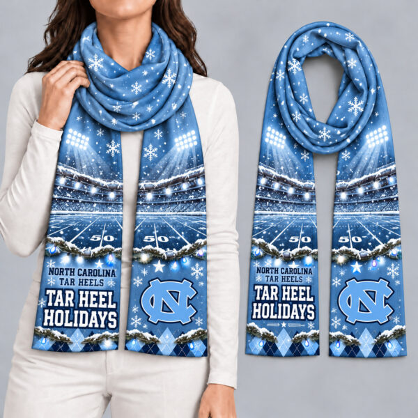 North Carolina Tar Heels Women Christmas Scarf