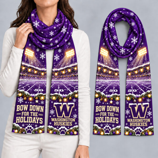Washington Huskies Women Christmas Scarf