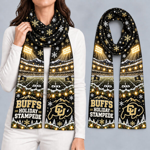 Colorado Buffaloes Women Christmas Scarf