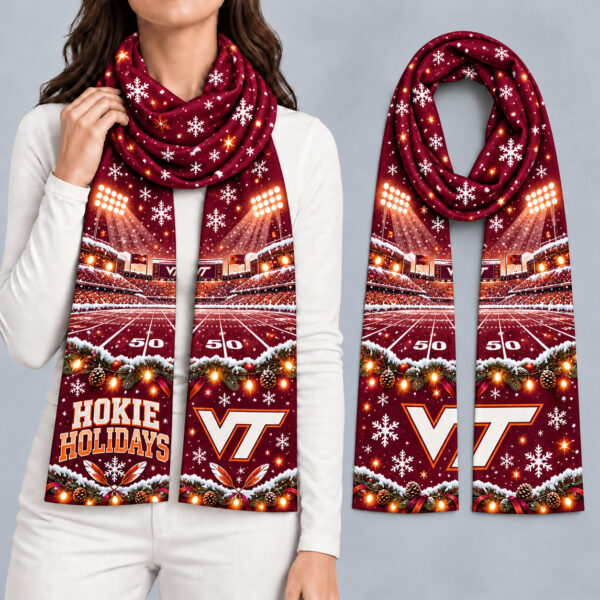 Virginia Tech Hokies Women Christmas Scarf