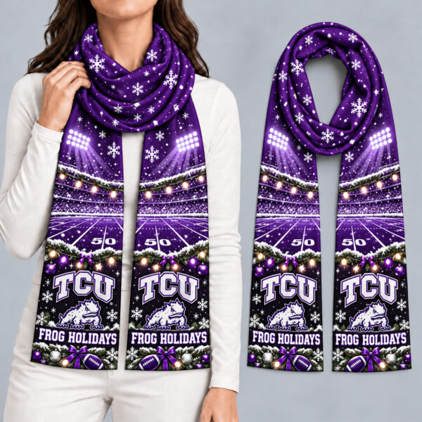TCU Horned Frogs Women Christmas Scarf