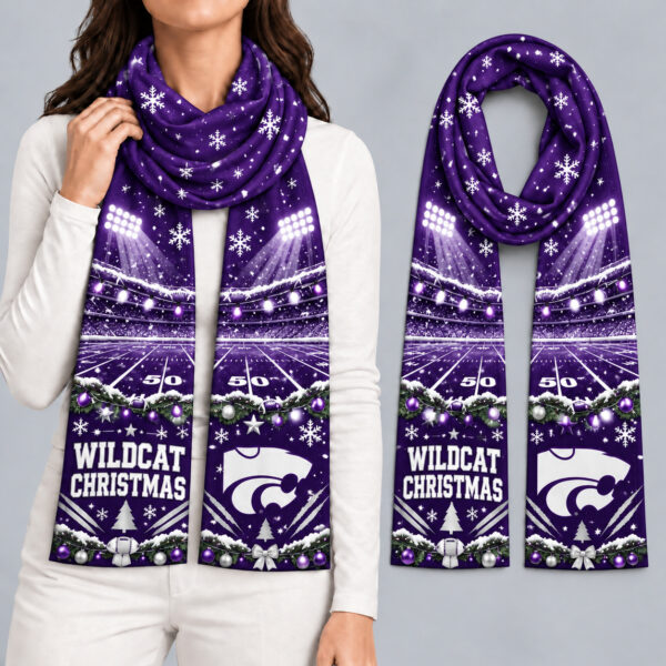 Kansas State Wildcats Women Christmas Scarf