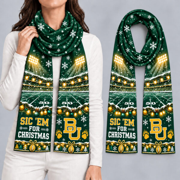 Baylor Bears Women Christmas Scarf
