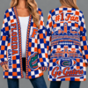 Florida Gators Football Checkered Knitted Cardigan