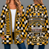 Missouri Tigers Football Checkered Knitted Cardigan