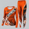Oklahoma State Cowboys Football Team Women's Long Sleeve Shirt & Leggings Set