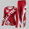 Utah Utes Football Team Women's Long Sleeve Shirt & Leggings Set