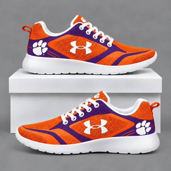 Clemson Tigers Football Team Logo Running Sneakers