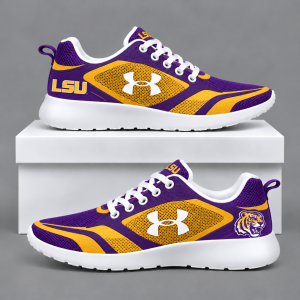LSU Tigers Football Team Logo Running Sneakers