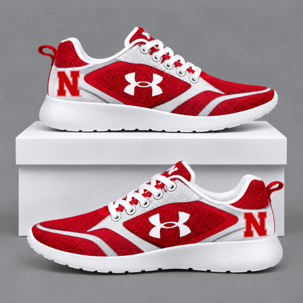 Nebraska Cornhuskers Football Team Logo Running Sneakers