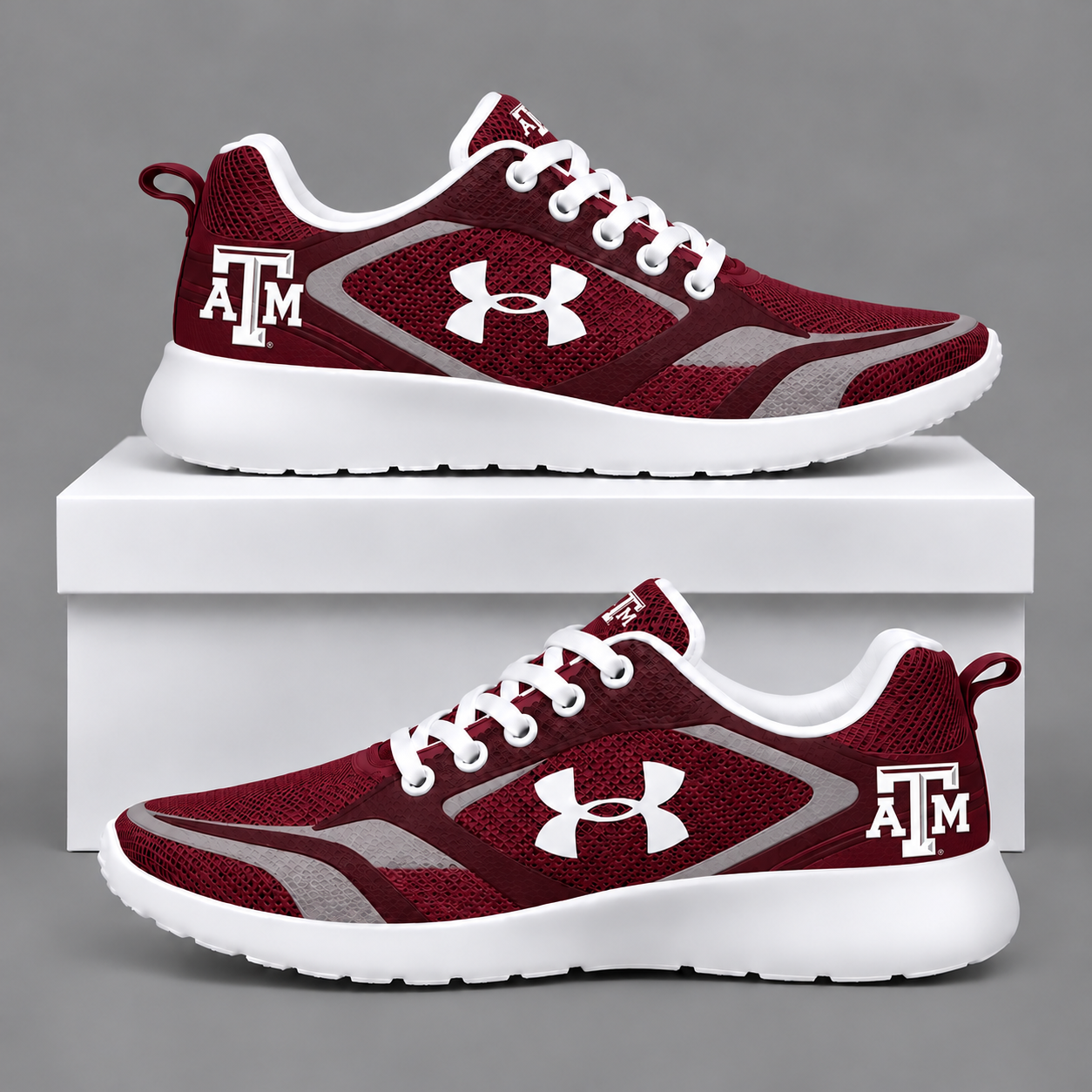 Texas A&M Aggies Football Team Logo Running Sneakers