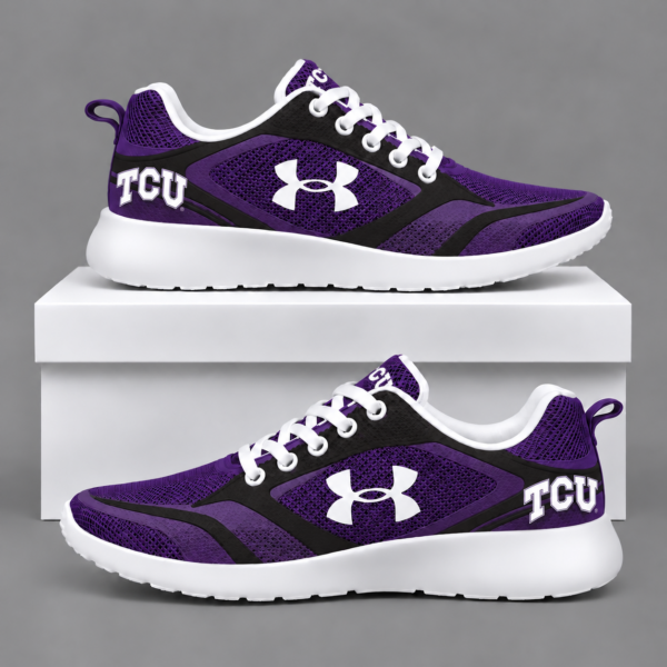 TCU Horned Frogs Football Team Logo Running Sneakers