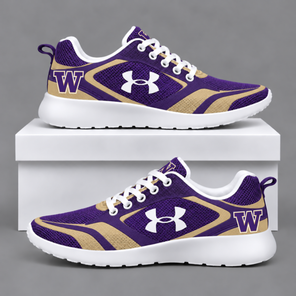 Washington Huskies Football Team Logo Running Sneakers