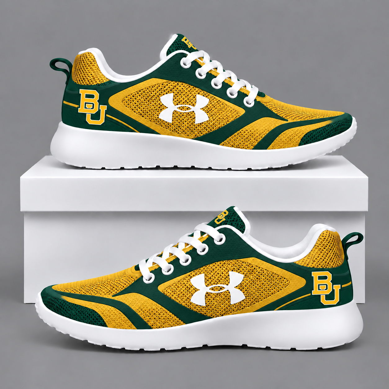 Baylor Bears Football Team Logo Running Sneakers