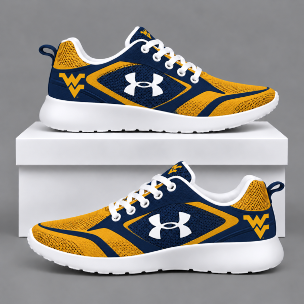 West Virginia Mountaineers Football Team Logo Running Sneakers